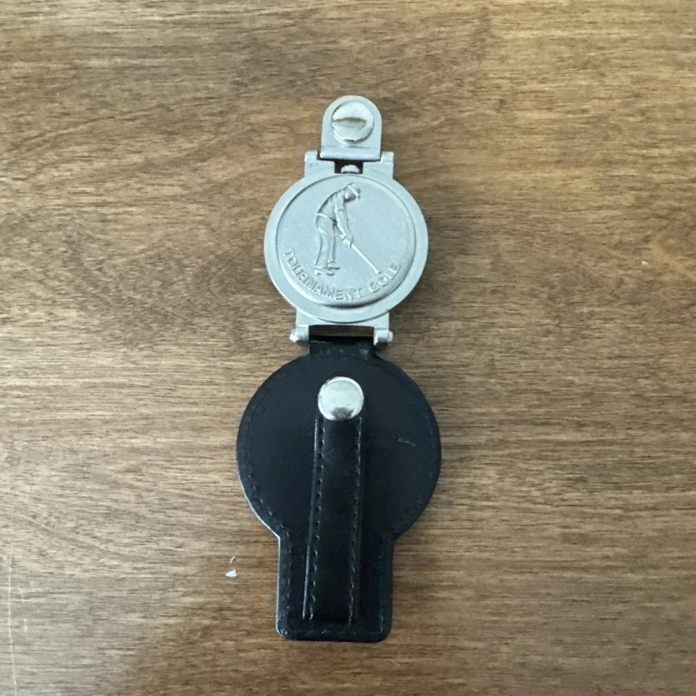 Vintage Golf Player Pocket Watch Fob Pieue Nicol Quartz Japan Need Batteries